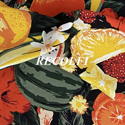 Recycled Nylon Activewear Knit Fabric Seamless Digital Printing Athletic Wear