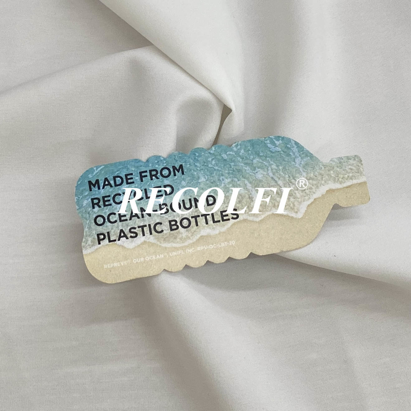 Ocean Recycled Activewear Knit Fabric Repreve Polyester Running Pant 140gsm